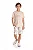 Conjunto Infantil Masculino com Camiseta Bege Coqueiros e Bermuda em Moletinho Estampado TMX - Imagem 1