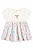 Body Vestido Manga Curta para Bebê Menina com Estampa Borboleta Rosa e Azul Up Baby - Imagem 1