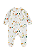 Macacão Manga Longa com Zíper para Bebê em Suedine Offwhite Estampa Bichinhos na Floresta Up Baby - Imagem 2