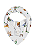 Babador Bandana em Suedine Branca Estampada com Bichinhos do Circo Up Bbay - Imagem 2