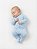 Macacão Longo com Zíper Azul Bebê Kiko Baby - Imagem 2