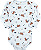 Conjunto Jardineira com Body Manga Longa Ursinhos Azul Kiko Baby - Imagem 6