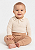 Conjunto para Bebê Menino com Body Bege Bordado Ursinho na Gola e Calça em Suedine Kiko Baby - Imagem 5