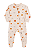 Macacão Longo para Bebê Menino Bege com Zíper Estampado com Bichinhos Kiko Baby - Imagem 1