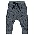 Calça Cinza para Bebê em Moletom Tipo Saruel Estampa Minimalista Kiko e Kika - Imagem 1