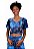 Cropped Amor Perfeito Borboletas Tie Dye Turquesa - Imagem 2