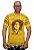Camiseta Indiana Masculina Bob Rasta Amarela - Imagem 1