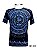 Camiseta Indiana Masculina Mandala Mantra Om Preta e Azul - Imagem 3