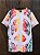 Camiseta Indiana Masculina Tie-Dye Paz e Amor Branca - Imagem 1
