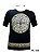 Camiseta Indiana Masculina Mandala Asteca Preta - Imagem 3