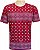 Camiseta Indiana Unissex Mandalas Vermelha - Imagem 1