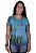 Baby Look Indiana Feminina Violeta Tie-Dye Turquesa - Imagem 1