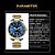 Relógio Masculino Dourado Azul Prata Campeão Arlanch 305 AZ - Imagem 4