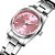 relógio feminino prata rosa pequeno analógico aço Arlanch - Imagem 2