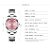 relógio feminino prata rosa pequeno analógico aço Arlanch - Imagem 5