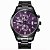 relógio masculino preto roxo social pulseira aço FNGEEN G6 - Imagem 1