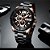 Relógio Masculino Preto Dourado  Esportivo Militar Curren 8336 - Imagem 5