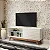 Rack para TV Até 55 Polegadas 1 Porta Retrô Off White/Nobre - Imagem 1