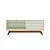 Rack para TV Até 55 Polegadas 1 Porta Retrô Off White/Nobre - Imagem 3