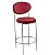 Banqueta Rose 1577B Baixa Inox Golden - Imagem 1