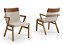 Conjunto de Jantar Gladis 2,20m + 6 Cadeiras Filos e 2 Cadeiras Argos 6813/6200/6196 - Imagem 3