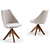 Conjunto de Jantar Nature Redonda 1,20m + 4 Cadeiras Giratórias Narus 6620/6189 - Imagem 3
