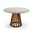 Conjunto de Jantar Nature Redonda 1,20m + 4 Cadeiras Giratórias Narus 6620/6189 - Imagem 2