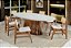 Conjunto de Jantar Mariáh Oval 2,40m + 8 Cadeiras Kalli Com Tela 6671/6675 - Imagem 1