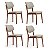 Kit Promocional 4 Cadeiras de Jantar Queens 4469 - Imagem 1