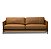 Sofá Marrakech Leather 2,10m | Couro Natural Legítimo, Design Sofisticado e Conforto Premium para Ambientes Modernos - Imagem 1