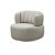 Poltrona Hand Couro Natural 100% | Design Arredondado Aconchegante + Pés Giratórios - Imagem 1