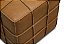 Puff Trigo Couro Natural | Design Compacto Multiuso + Estrutura em Eucalipto - Peça Premium 100% Couro Natural Legítimo - Imagem 3