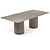 Mesa de Jantar Bamboo | Base Dupla em Ripas de Madeira e Tampo Retangular - Imagem 2