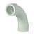 SANKING CURVA LONGA 90° SOLDAVEL 1/2" UPVC BRANCO 20MM - Imagem 1