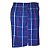 Cueca Samba Canção Xadrez Azul e Vermelho -  NORUEGA  - 100% algodão - Imagem 2