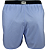 Cueca Samba Canção Azul  Claro Cós Azul  Marinho -  BERNA  - 100% algodão - Imagem 7
