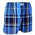 Cueca Samba Canção Xadrez Azul  - DUBAI  -  100% algodão - Imagem 3