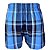 Cueca Samba Canção Xadrez Azul  - DUBAI  -  100% algodão - Imagem 7