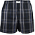 Cueca  Samba Canção Xadrez fundo preto - OXFORD -   100% algodão - Imagem 1