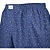 Cueca Samba Canção Azul com estampa folhas -  PETRÓPOLIS - 100% algodão - Imagem 2