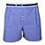 Cueca Samba Canção com Pregas Vichy Azul  -  BUENOS AIRES  -  100% algodão - Imagem 1