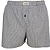Cueca  Samba Canção  vichy branco e preto - MOUNT ELBERT -  100% algodão - Imagem 1