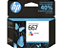 Cartucho de Tinta HP 667 Colorido Original (3YM78AB) Para HP DeskJet Ink Advantage 2376, 2776, 6476, 2874, HP - CX 1 UN - Imagem 1