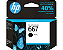 Cartucho de Tinta HP 667 Preto Original (3YM79AB) Para HP DeskJet Ink Advantage 2376, 2776, 6476, 2874, HP - CX 1 UN - Imagem 1