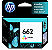 Cartucho de Tinta HP 662 Colorido Original (CZ104AB) Para HP Deskjet Ink Advantage 1015, 4645, 2645, 1515, 2515, 3515, 3545, 2545, HP - CX 1 UN - Imagem 1