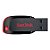 Pen Drive 64GB, Sandisk, USB 2.0, Cruzer Blade - Sdcz50-064g-B35 - Imagem 1