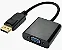 Cabo Adaptador DisplayPort para VGA Preto 17cm Displayport VGA - Imagem 1