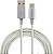 Cabo USB-C em nylon 1,5 m EUAC 15NB Branco Intelbras - Imagem 1