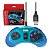 Controle Retro-Bit USB 8-Button Arcade Sega Genesis Mini Azul - Imagem 1