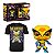 Funko Pop Tees Box Marvel 802 Wolverine Black Light + Camiseta M - Imagem 2